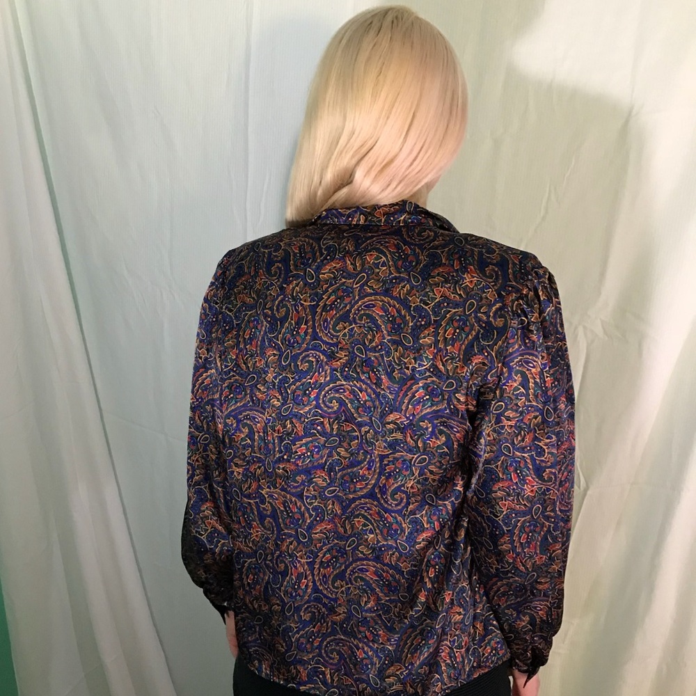 🌀 VINTAGE RUFFLE BLOUSE 🌀 - Picture 4 of 4
